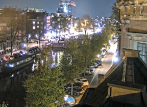 Imagen de vista previa de la cámara web Amsterdam - canal Singel 